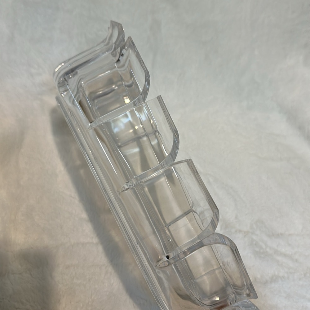 Vintage William Bounds Grainware Regal Lucite Oval Divided serving Dish MCM - Picture 3 of 10